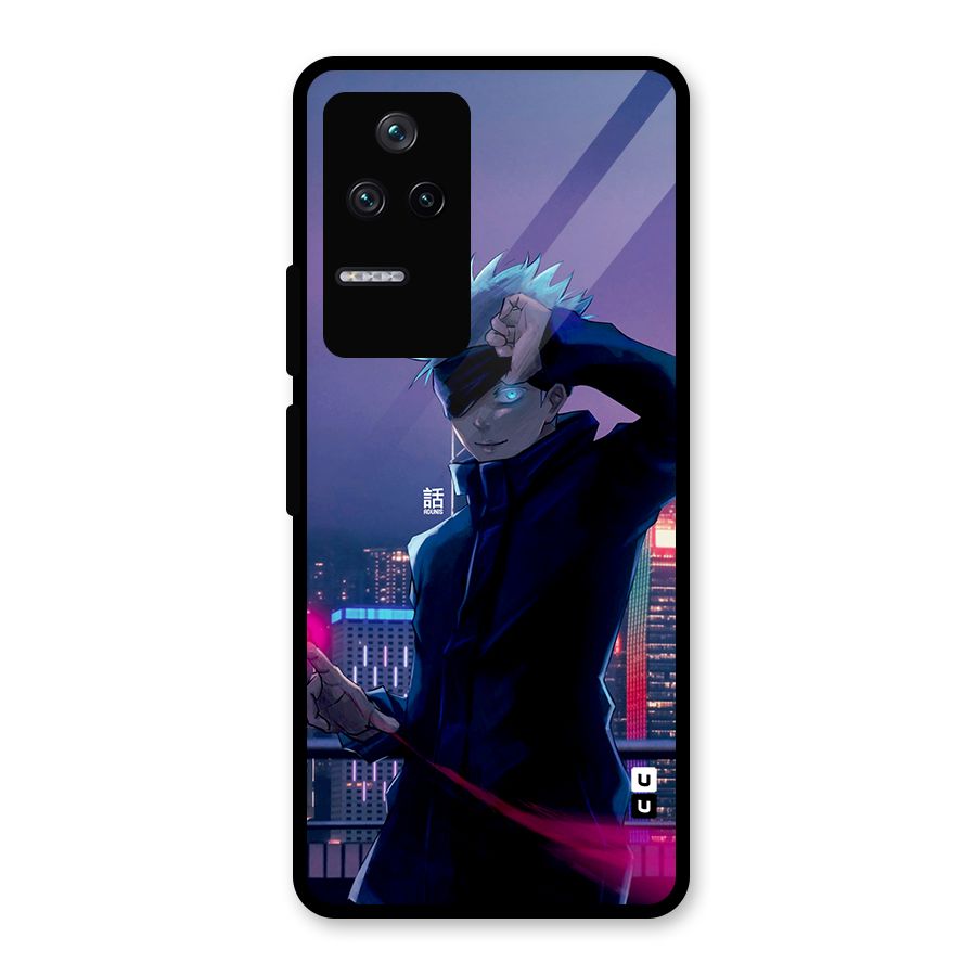 Gojo Looks Glass Back Case for Poco F4 5G