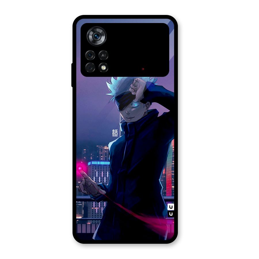 Gojo Looks Glass Back Case for Poco X4 Pro 5G