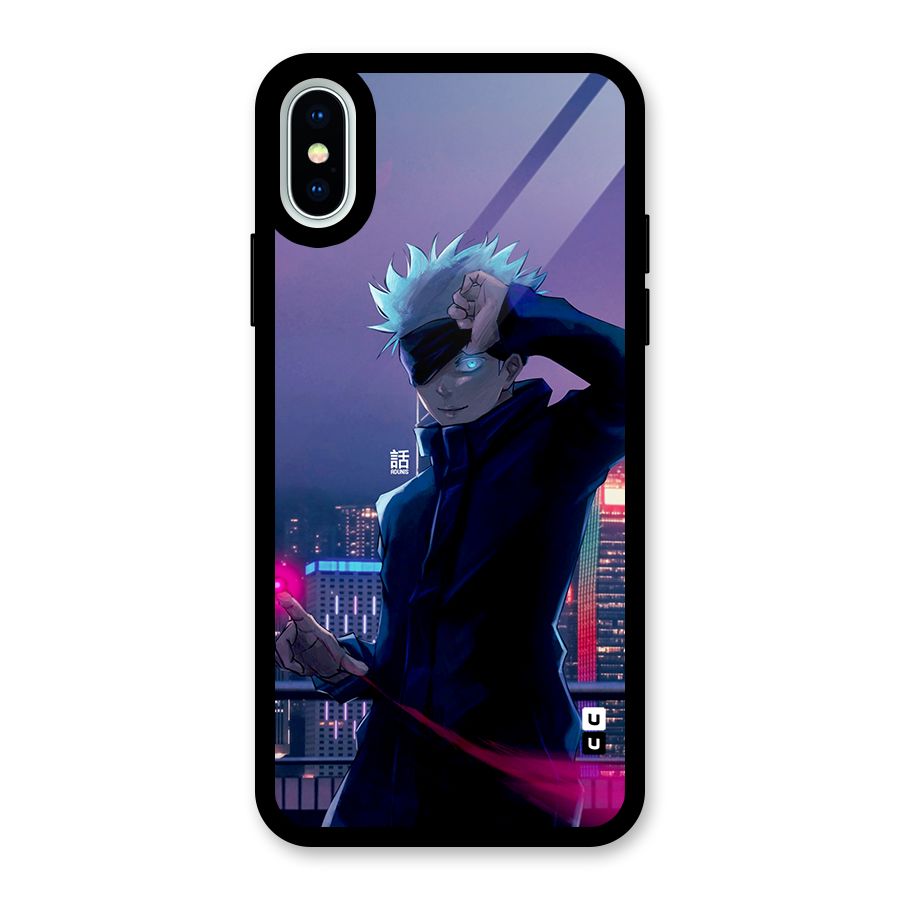 Gojo Looks Glass Back Case for iPhone XS