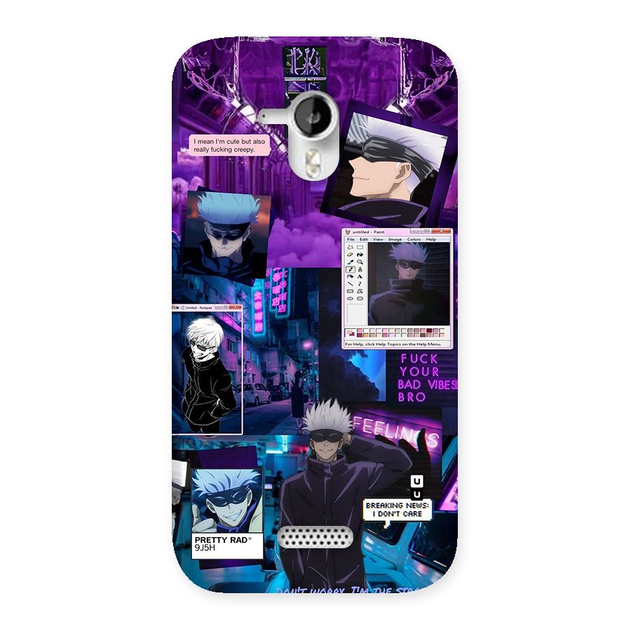 Gojo Quotes Bundle Back Case for Canvas HD A116