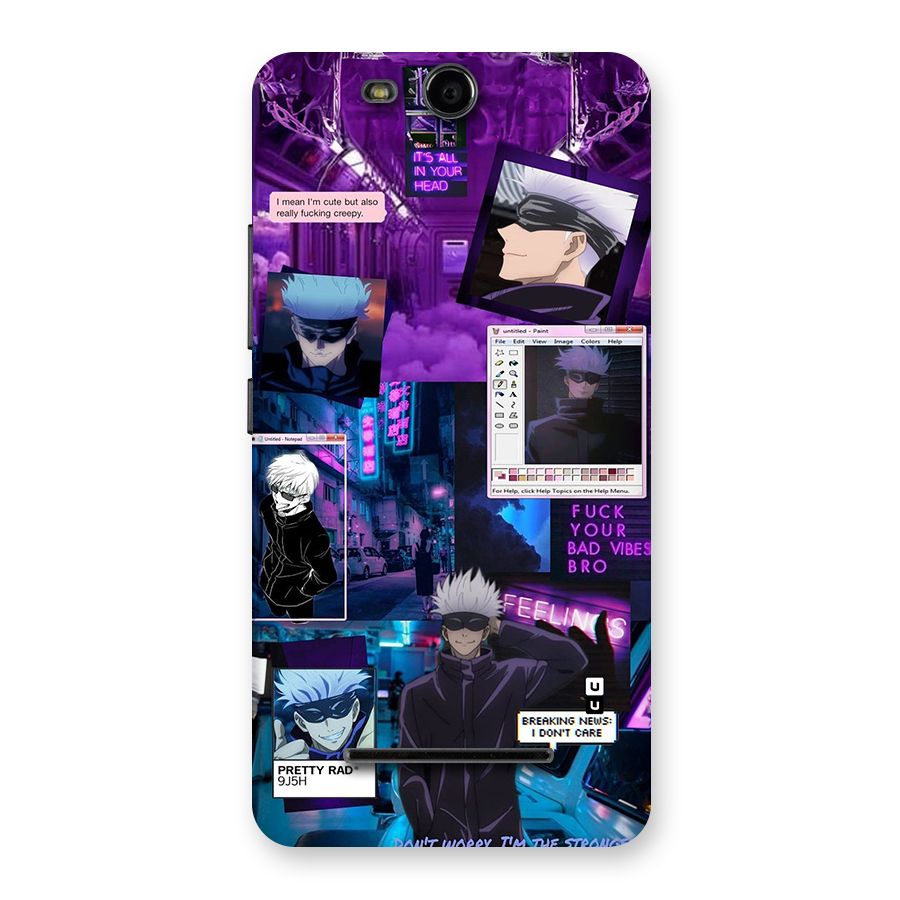 Gojo Quotes Bundle Back Case for Canvas Juice 3 Q392