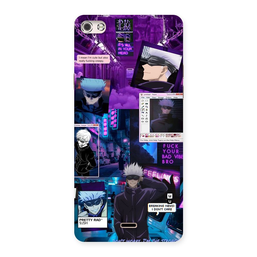 Gojo Quotes Bundle Back Case for Canvas Silver 5