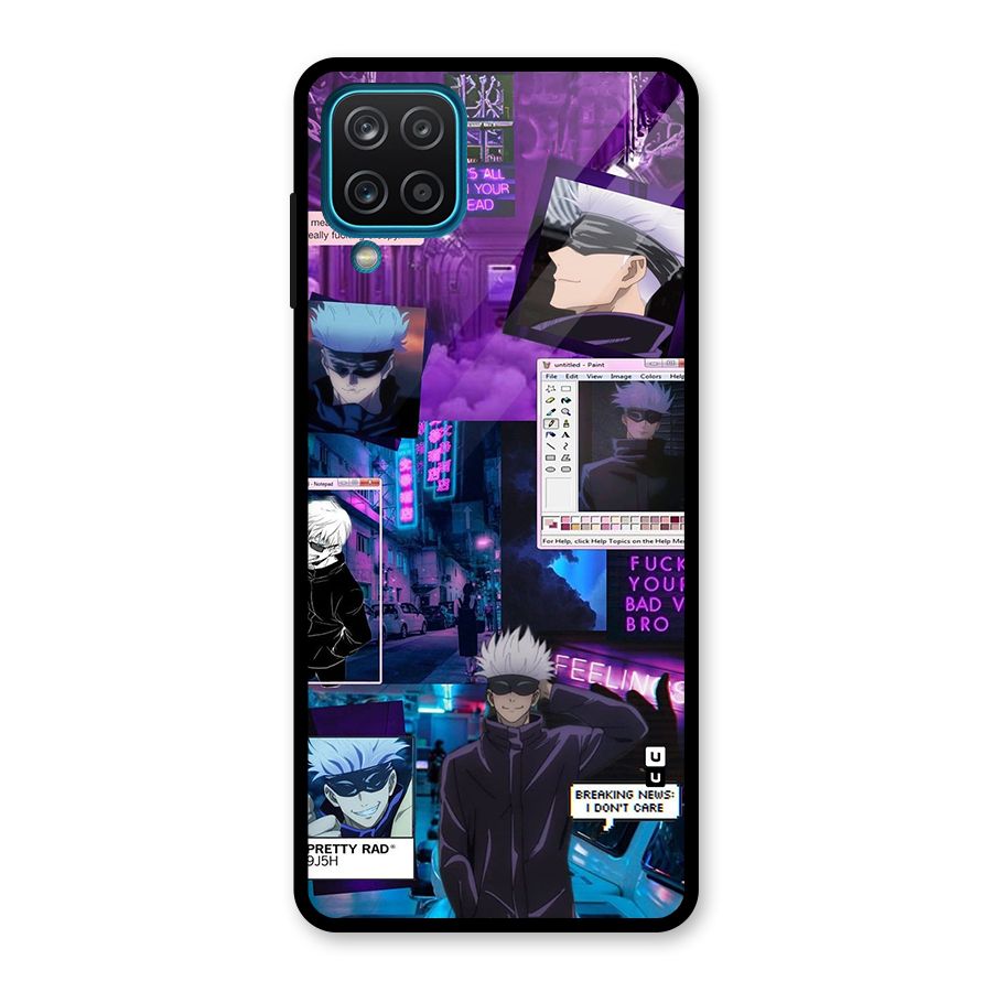 Gojo Quotes Bundle Glass Back Case for Galaxy A12