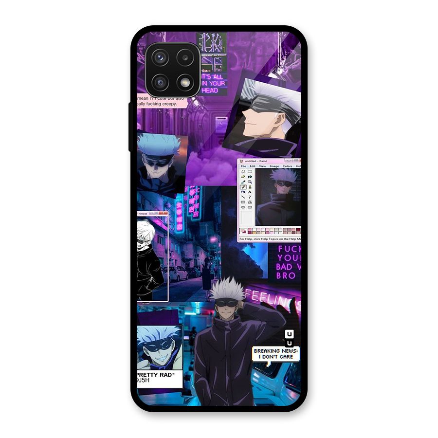 Gojo Quotes Bundle Glass Back Case for Galaxy A22 5G