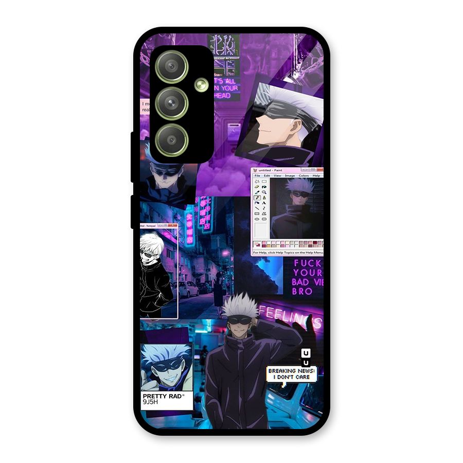 Gojo Quotes Bundle Glass Back Case for Galaxy A54