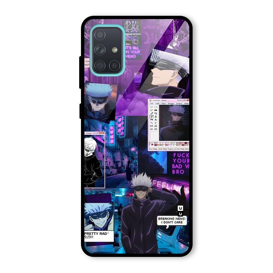 Gojo Quotes Bundle Glass Back Case for Galaxy A71
