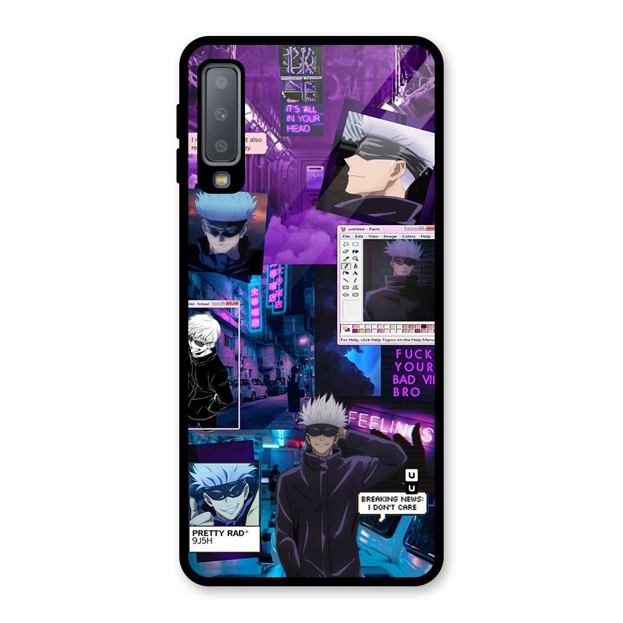 Gojo Quotes Bundle Glass Back Case for Galaxy A7 (2018)