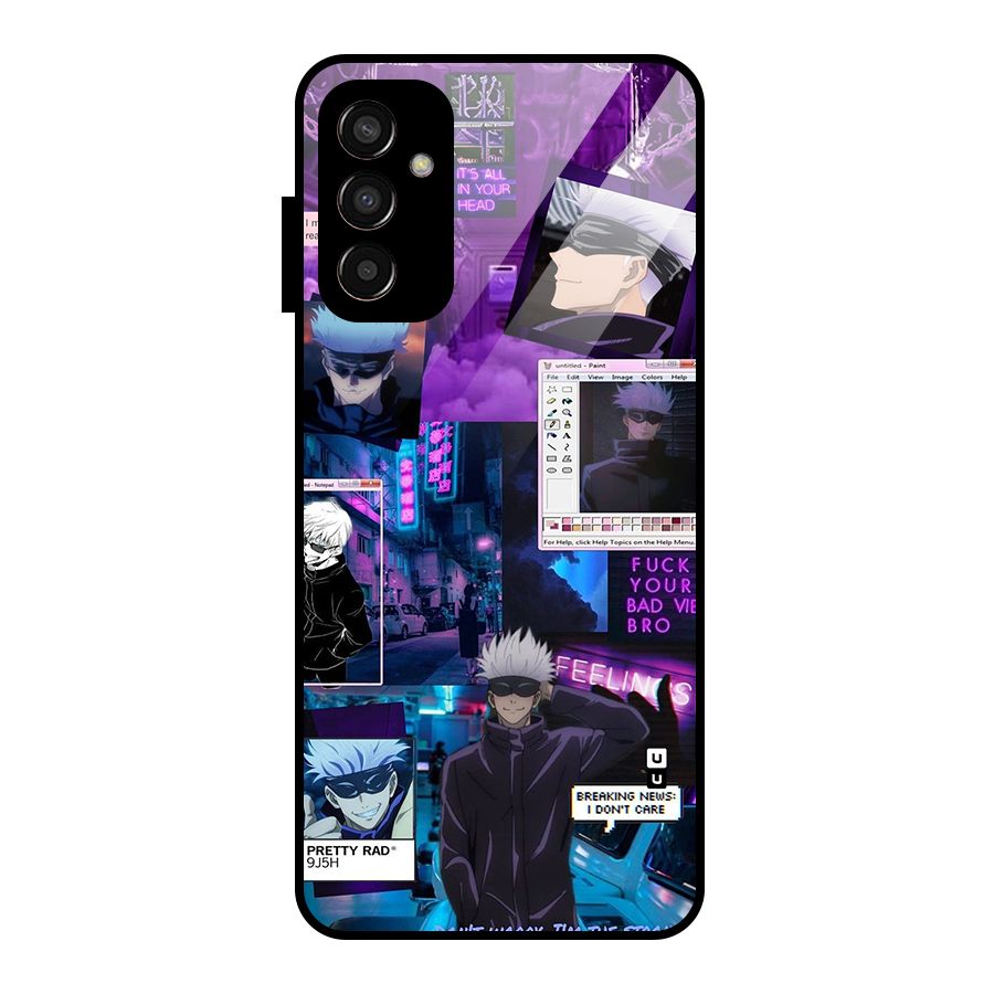Gojo Quotes Bundle Glass Back Case for Galaxy F13