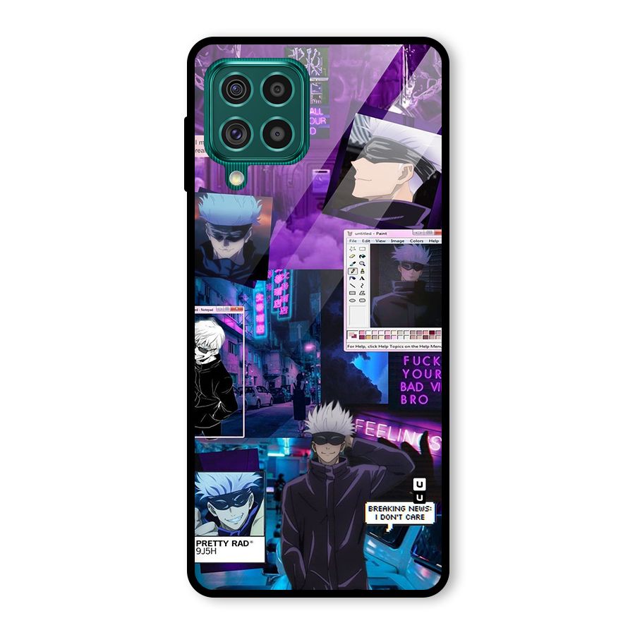Gojo Quotes Bundle Glass Back Case for Galaxy F62