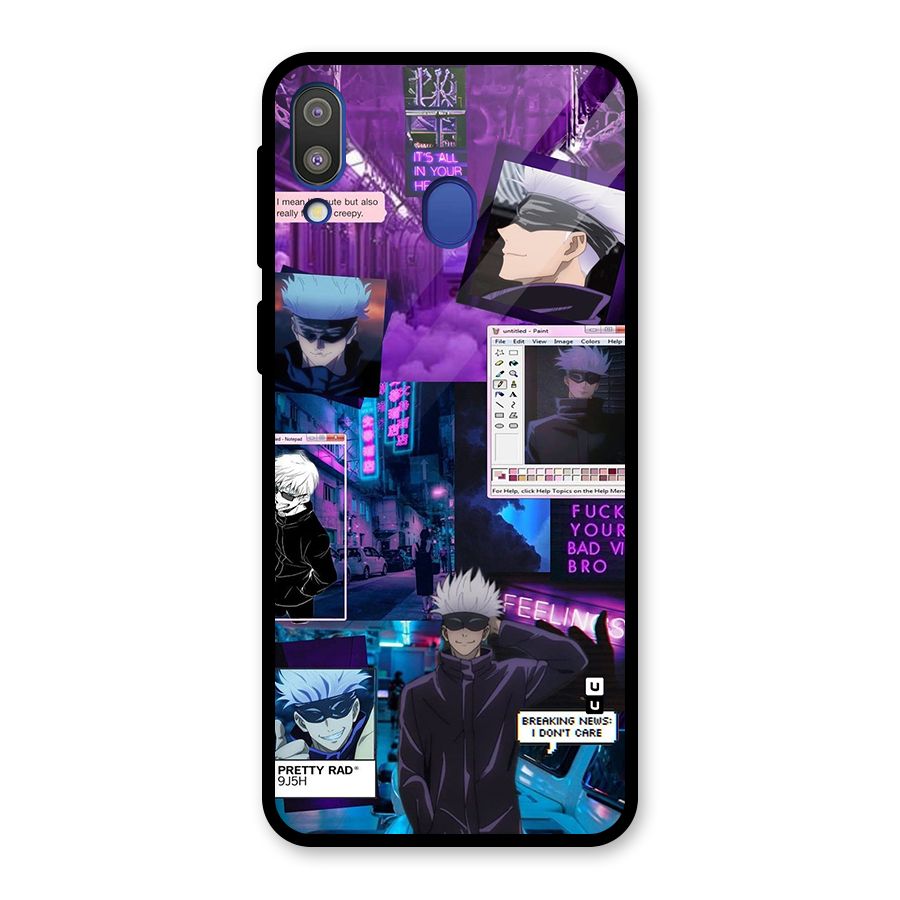 Gojo Quotes Bundle Glass Back Case for Galaxy M20