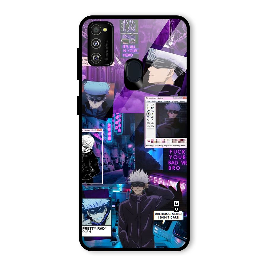 Gojo Quotes Bundle Glass Back Case for Galaxy M30s