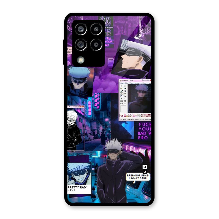 Gojo Quotes Bundle Glass Back Case for Galaxy M53 5G