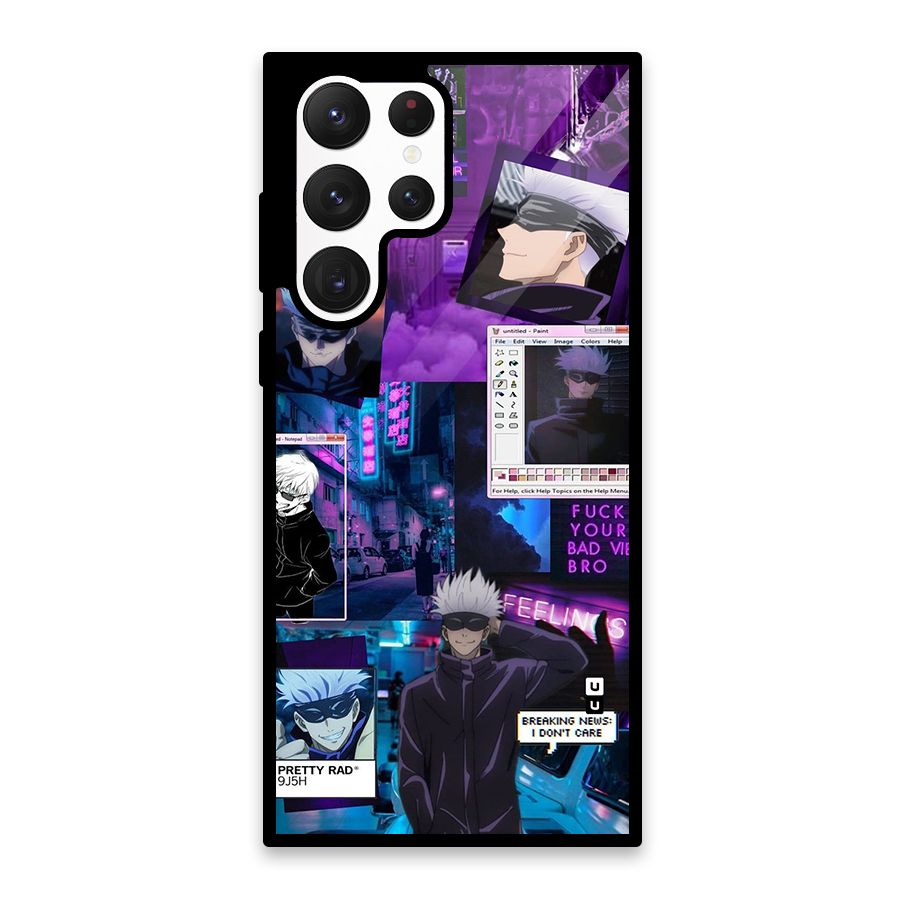 Gojo Quotes Bundle Glass Back Case for Galaxy S22 Ultra 5G