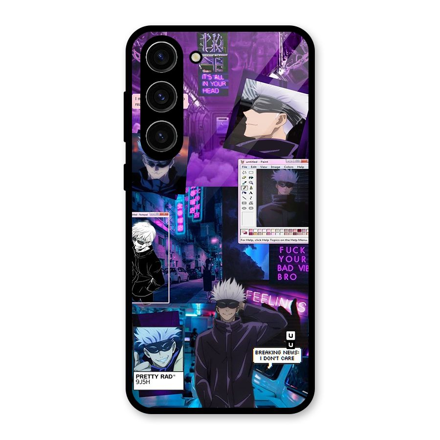 Gojo Quotes Bundle Glass Back Case for Galaxy S23 Plus