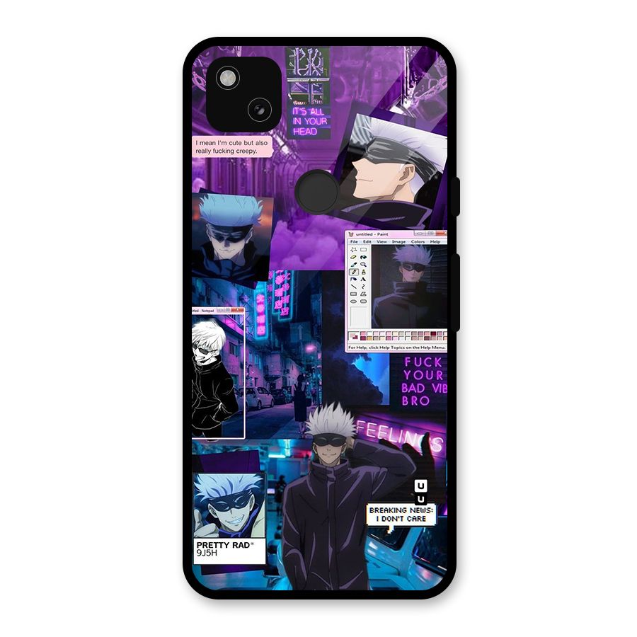 Gojo Quotes Bundle Glass Back Case for Google Pixel 4a