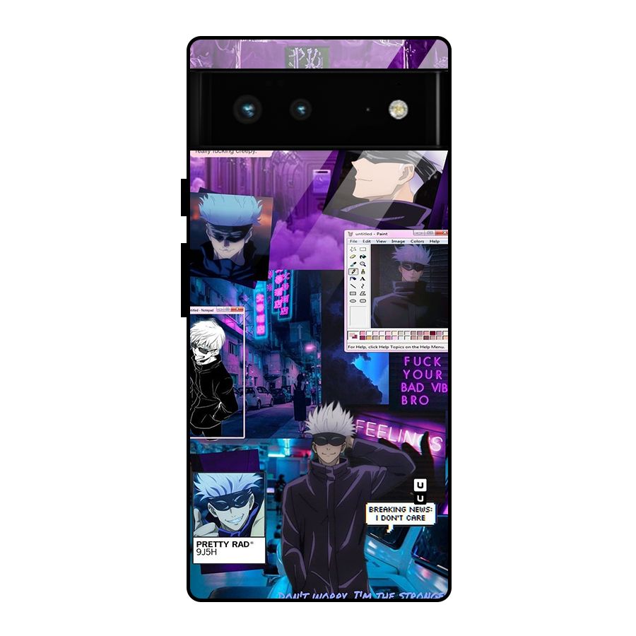 Gojo Quotes Bundle Glass Back Case for Google Pixel 6