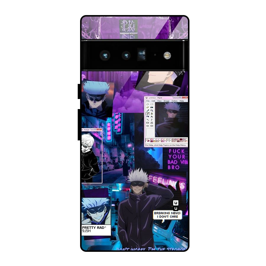 Gojo Quotes Bundle Glass Back Case for Google Pixel 6 Pro
