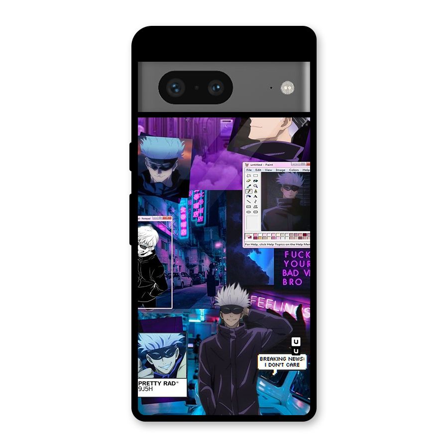 Gojo Quotes Bundle Glass Back Case for Google Pixel 7