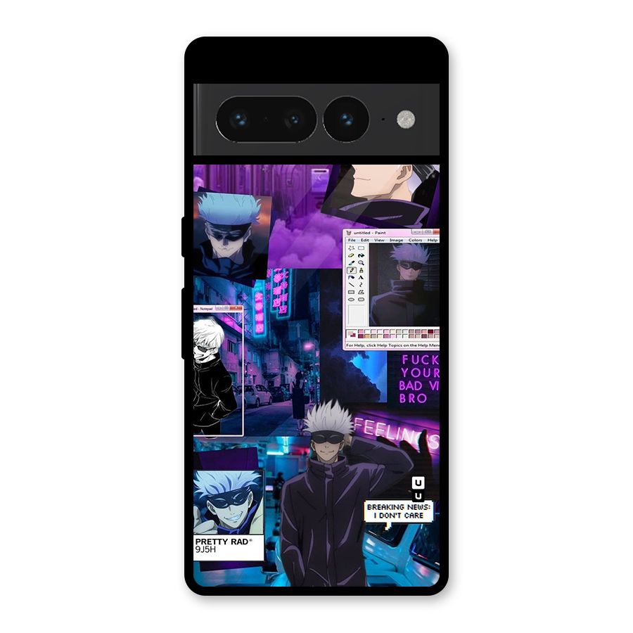 Gojo Quotes Bundle Glass Back Case for Google Pixel 7 Pro
