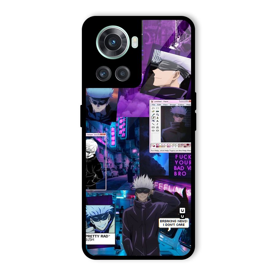 Gojo Quotes Bundle Glass Back Case for OnePlus 10R
