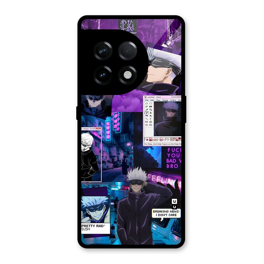 Gojo Quotes Bundle Glass Back Case for OnePlus 11R
