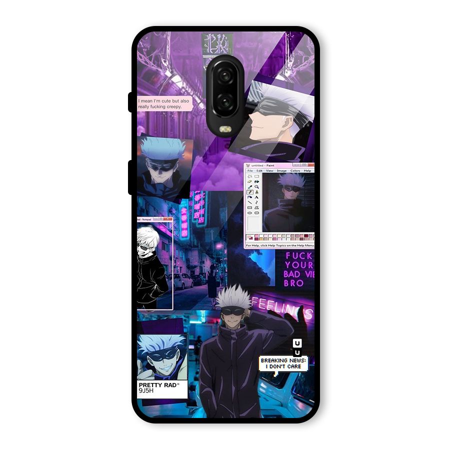 Gojo Quotes Bundle Glass Back Case for OnePlus 6T
