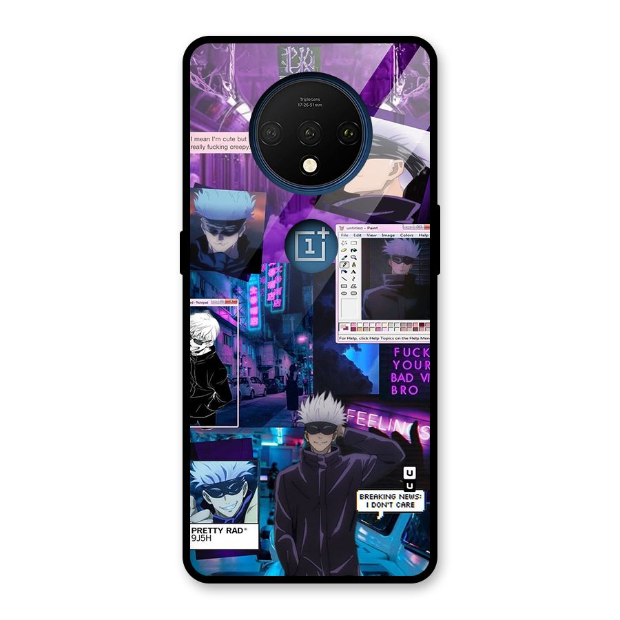 Gojo Quotes Bundle Glass Back Case for OnePlus 7T