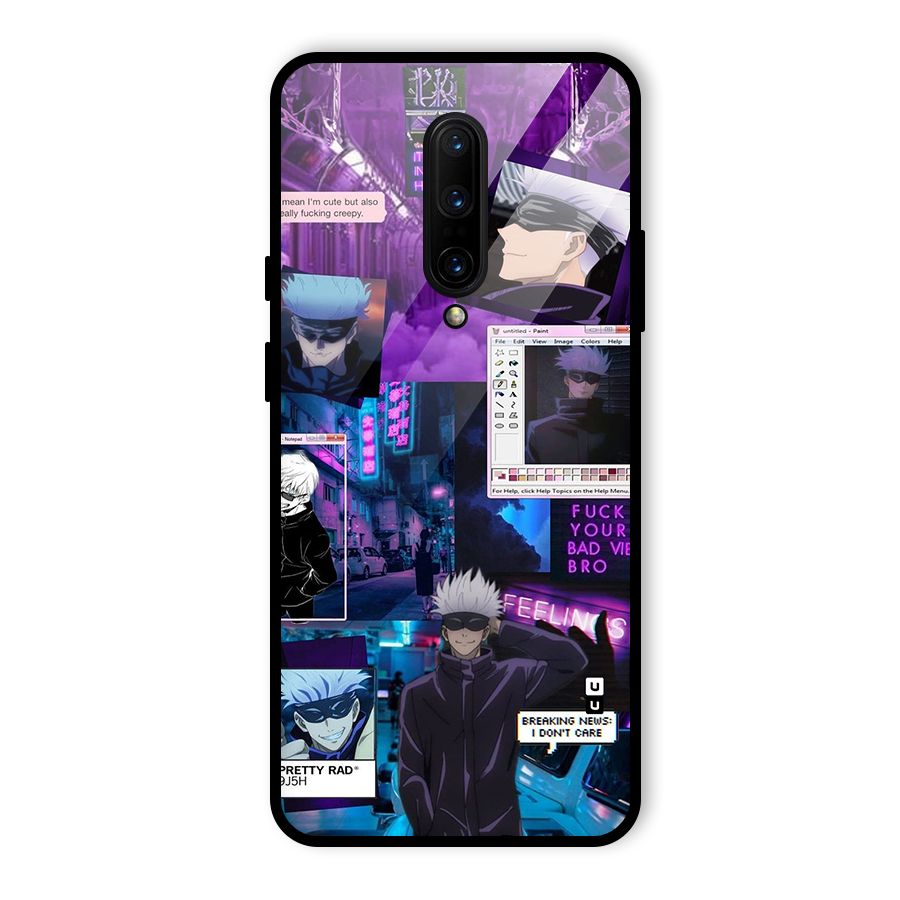 Gojo Quotes Bundle Glass Back Case for OnePlus 7 Pro