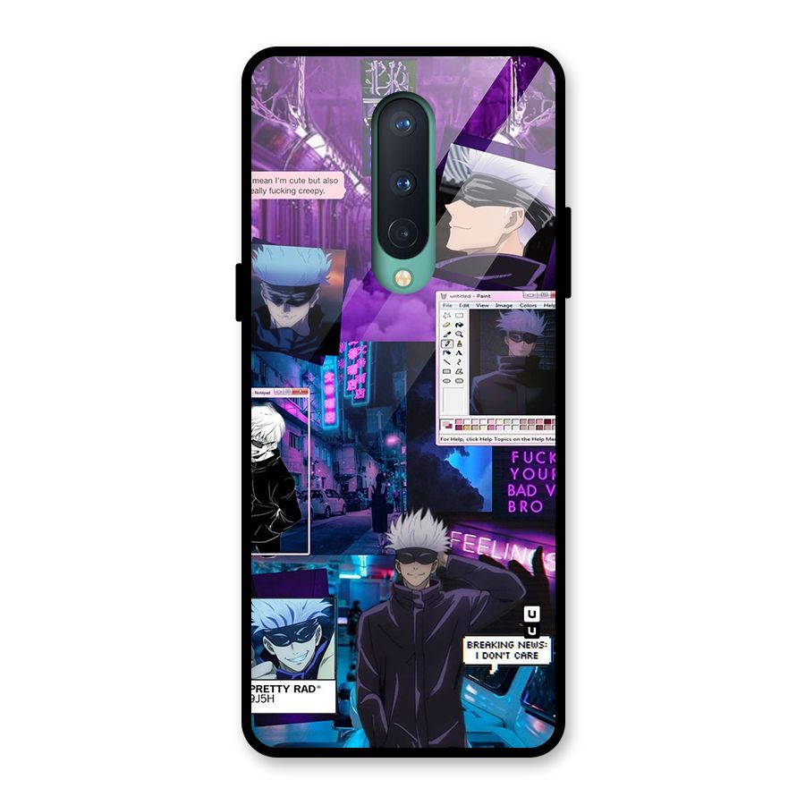 Gojo Quotes Bundle Glass Back Case for OnePlus 8