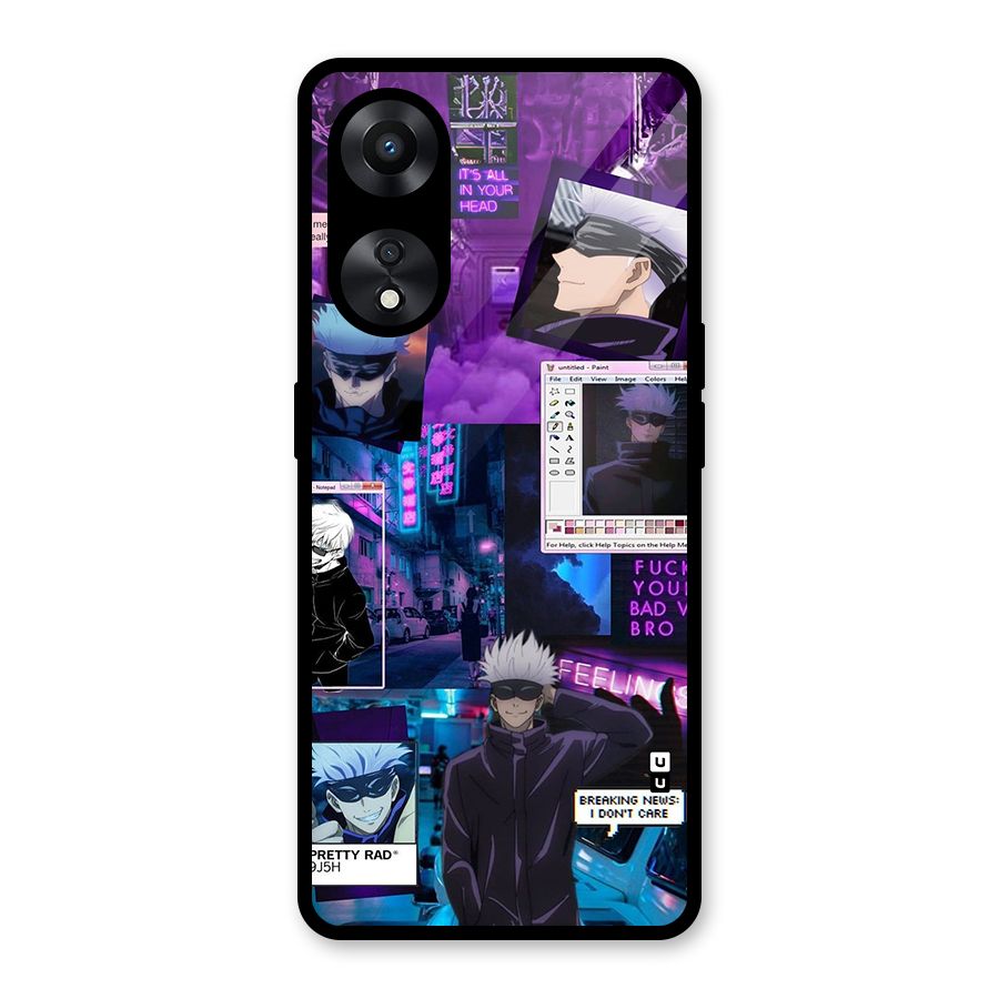Gojo Quotes Bundle Glass Back Case for Oppo A78