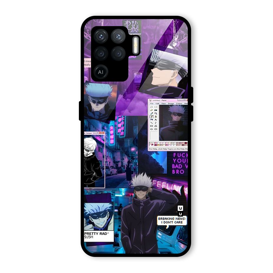 Gojo Quotes Bundle Glass Back Case for Oppo F19 Pro