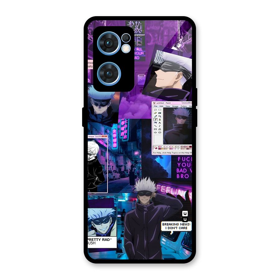 Gojo Quotes Bundle Glass Back Case for Oppo Reno7 5G