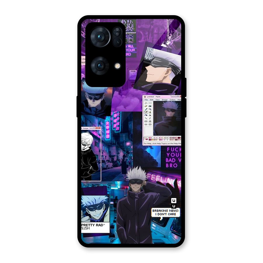 Gojo Quotes Bundle Glass Back Case for Oppo Reno7 Pro 5G