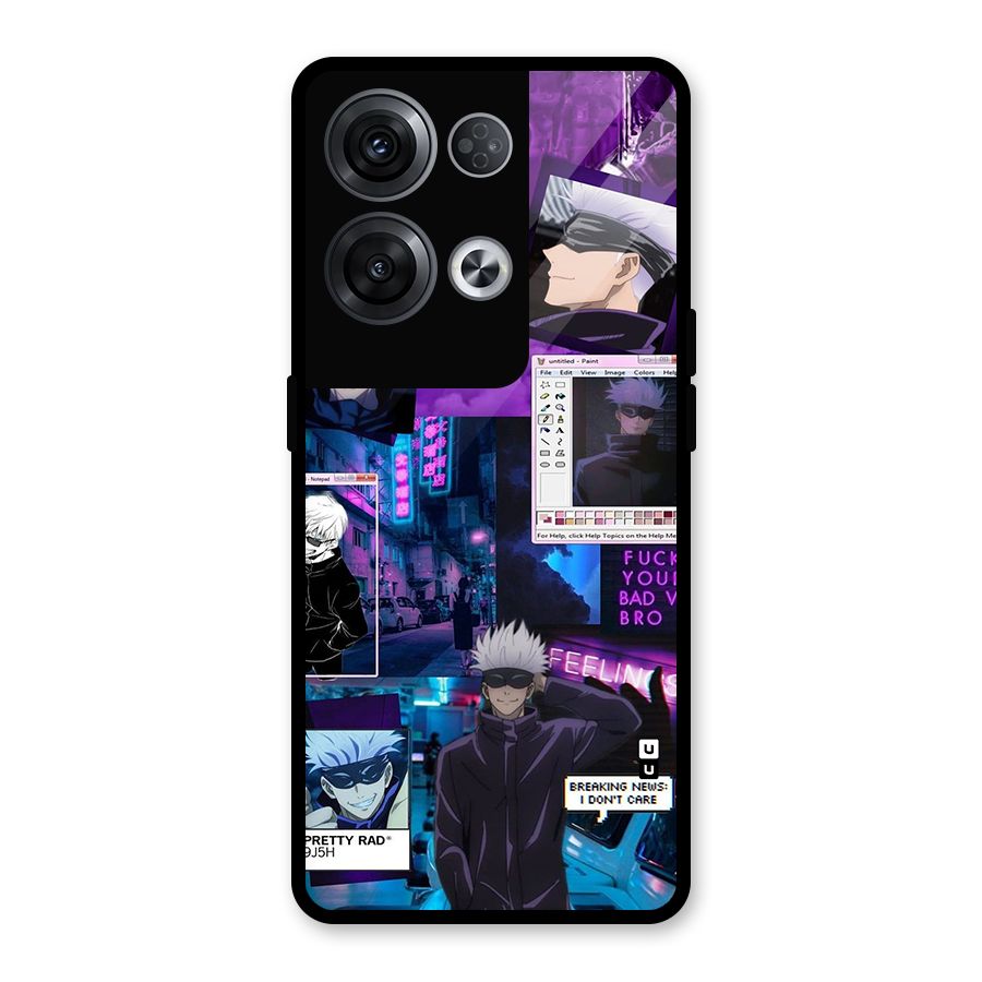 Gojo Quotes Bundle Glass Back Case for Oppo Reno8 Pro 5G