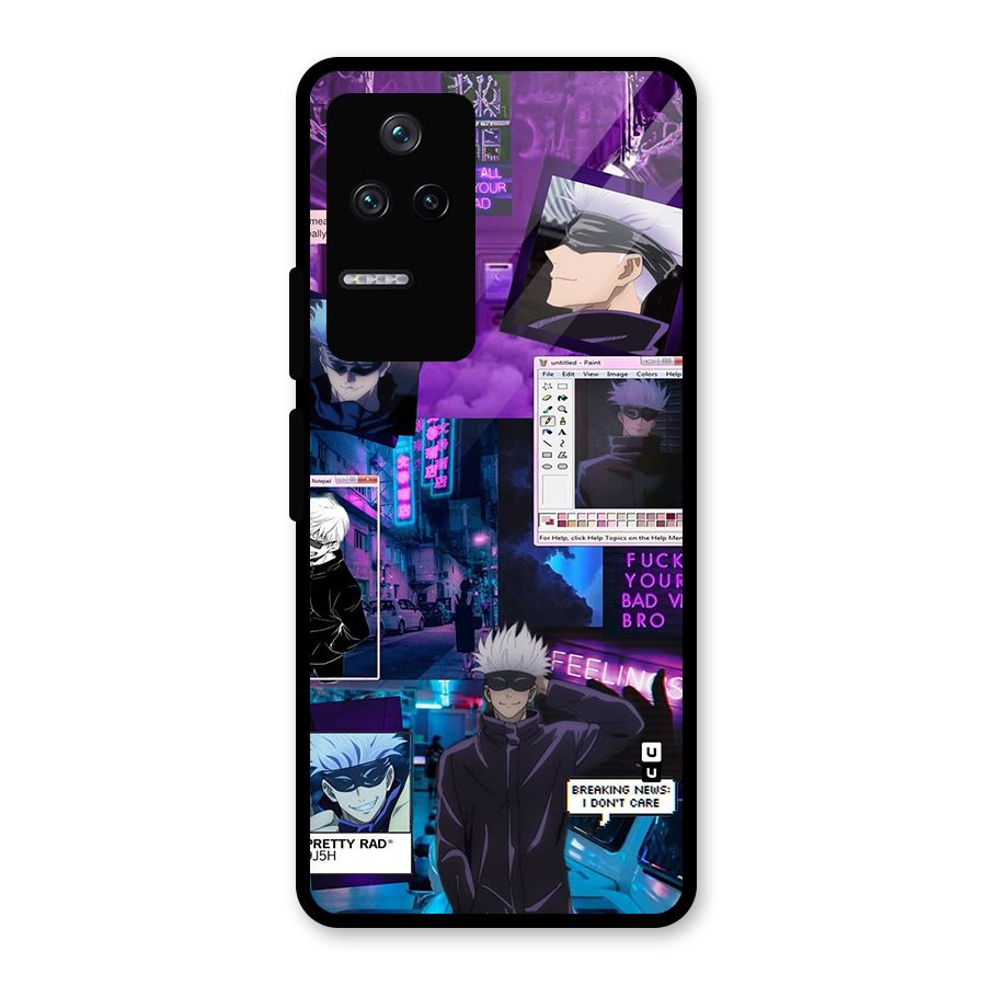 Gojo Quotes Bundle Glass Back Case for Poco F4 5G