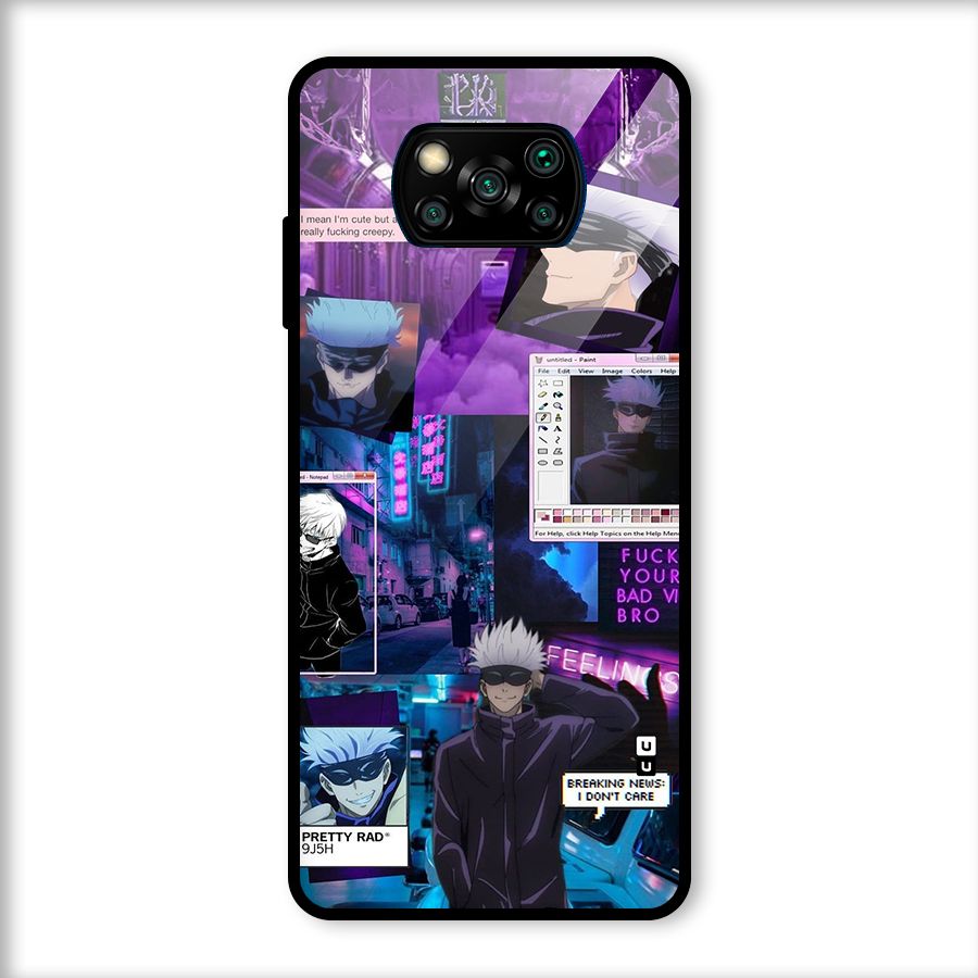 Gojo Quotes Bundle Glass Back Case for Poco X3