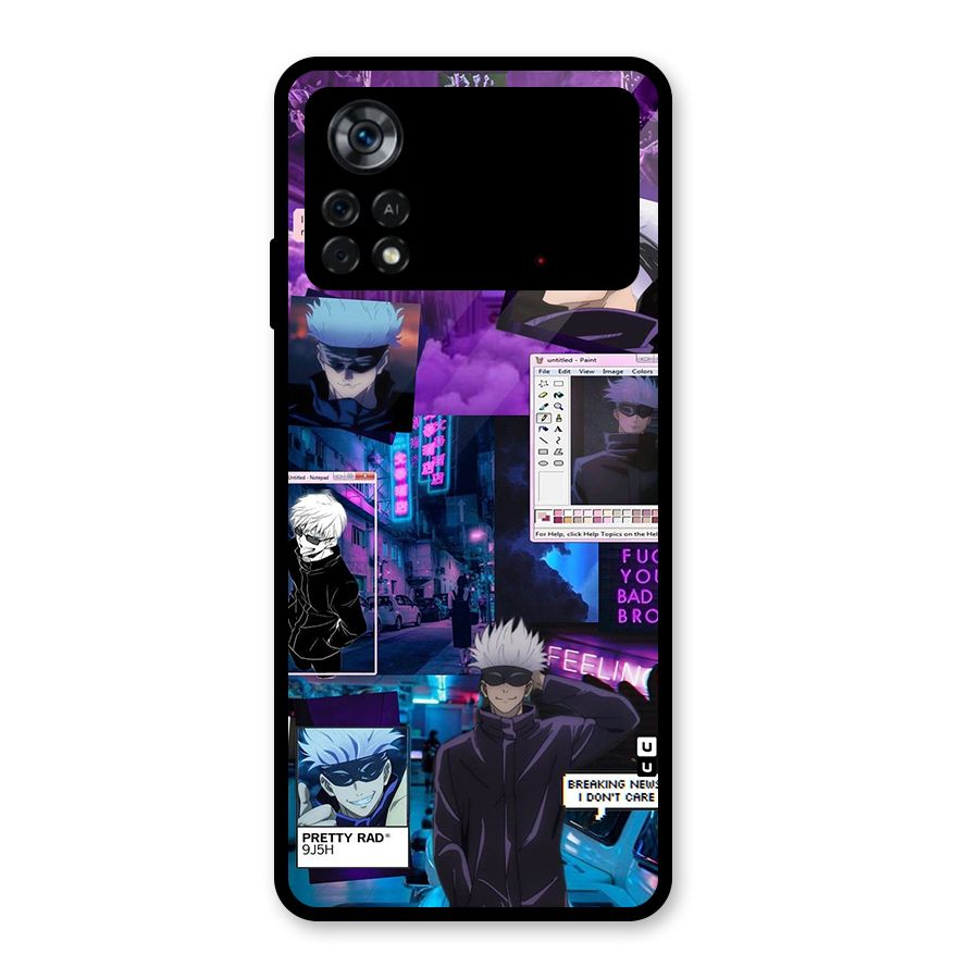 Gojo Quotes Bundle Glass Back Case for Poco X4 Pro 5G