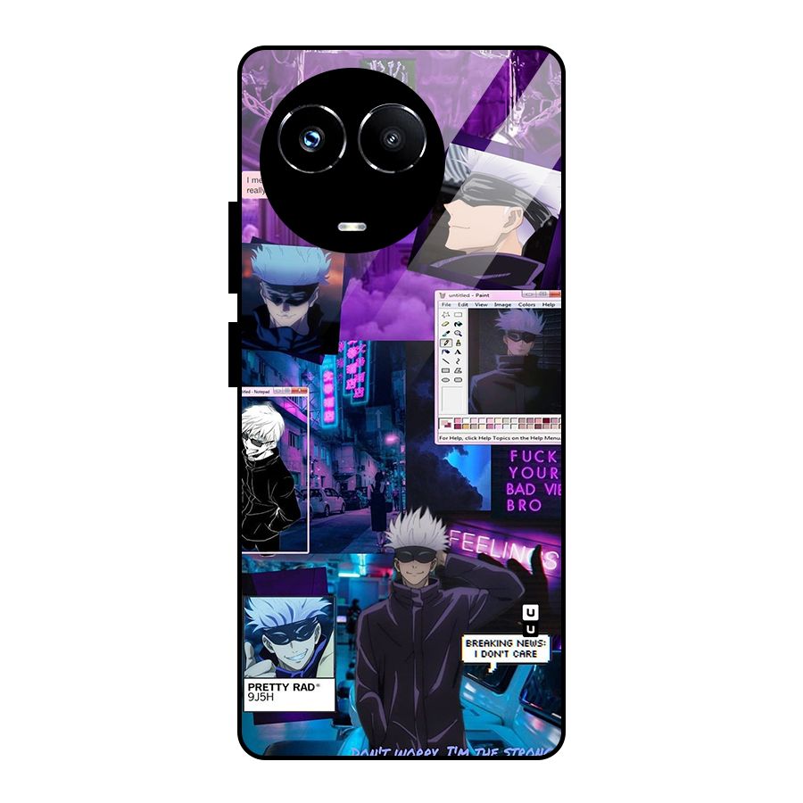 Gojo Quotes Bundle Glass Back Case for Realme 11X
