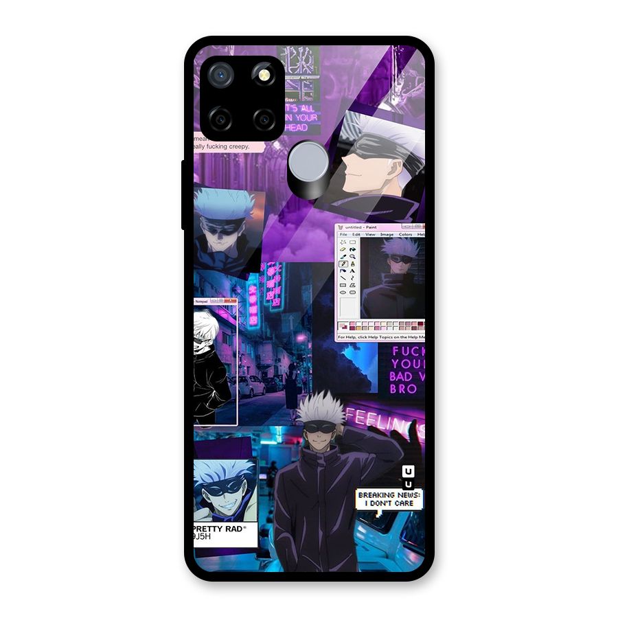 Gojo Quotes Bundle Glass Back Case for Realme Narzo 30A