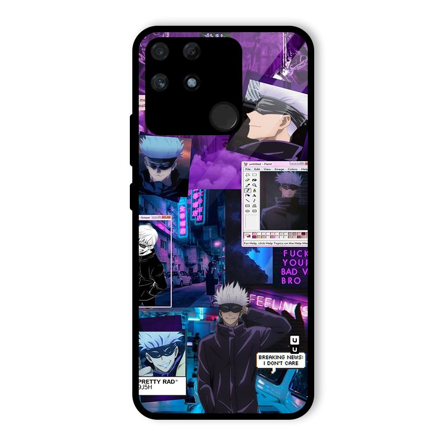 Gojo Quotes Bundle Glass Back Case for Realme Narzo 50A