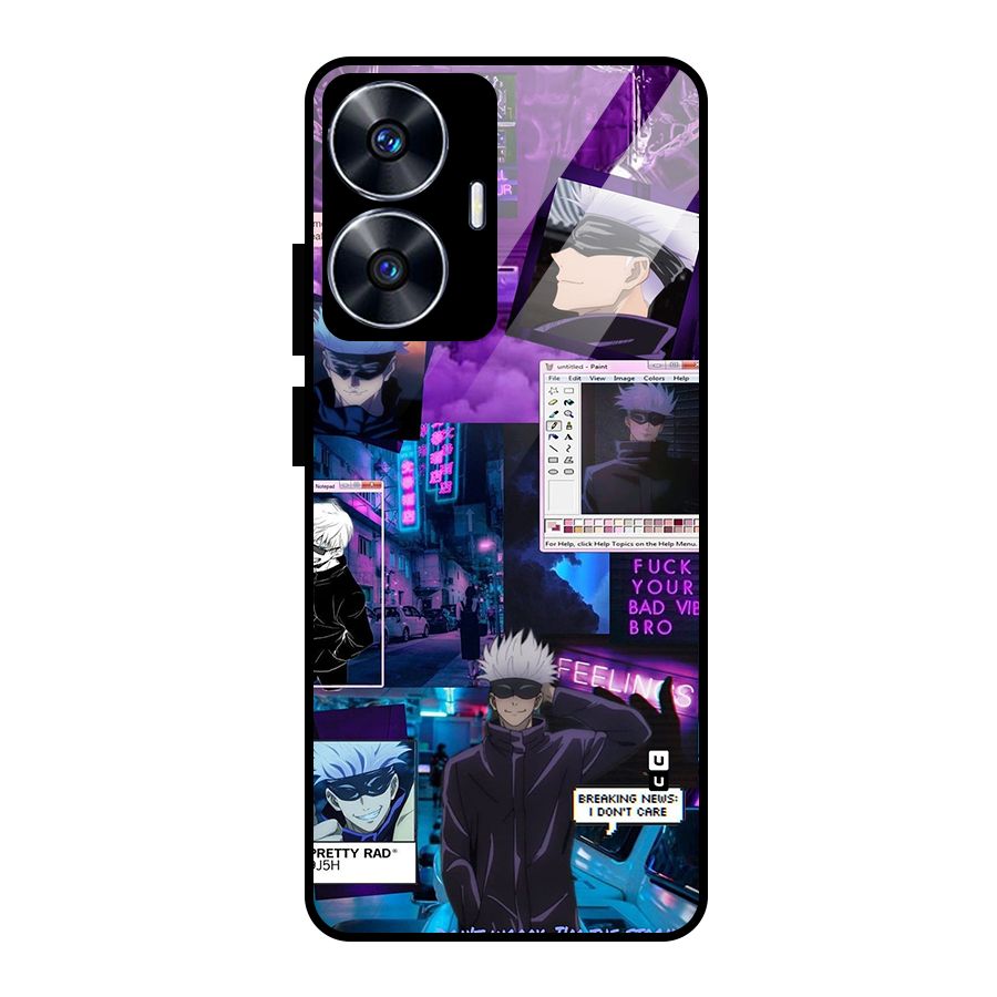 Gojo Quotes Bundle Glass Back Case for Realme Narzo N55