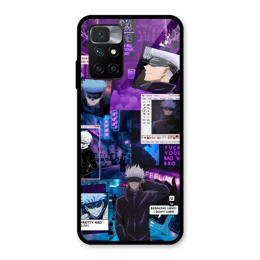 Gojo Quotes Bundle Glass Back Case for Redmi 10 Prime