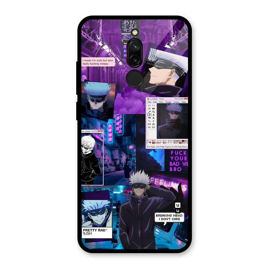 Gojo Quotes Bundle Glass Back Case for Redmi 8