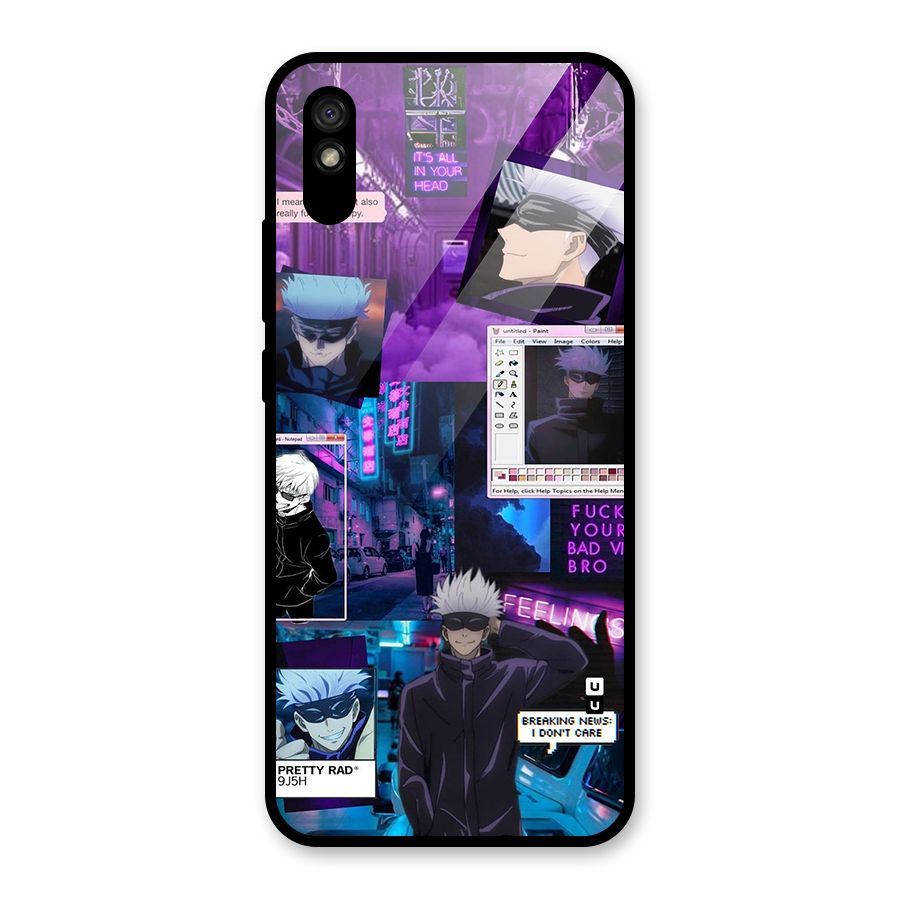 Gojo Quotes Bundle Glass Back Case for Redmi 9A