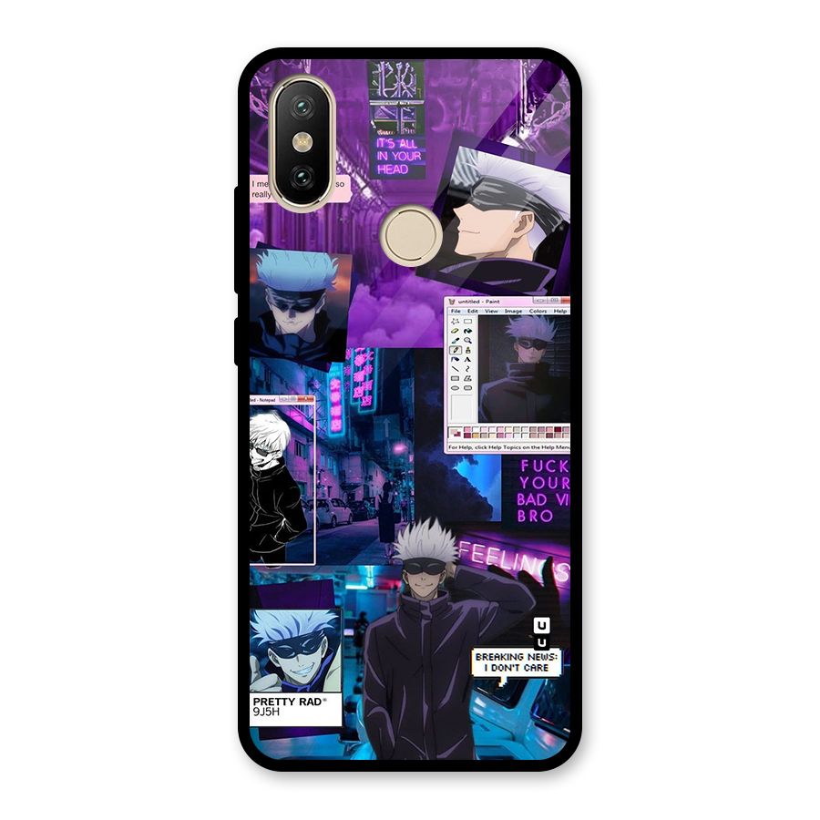 Gojo Quotes Bundle Glass Back Case for Redmi A1