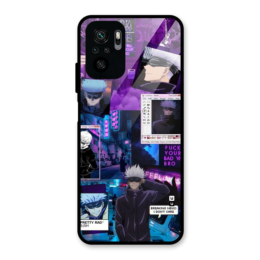 Gojo Quotes Bundle Glass Back Case for Redmi Note 11 SE