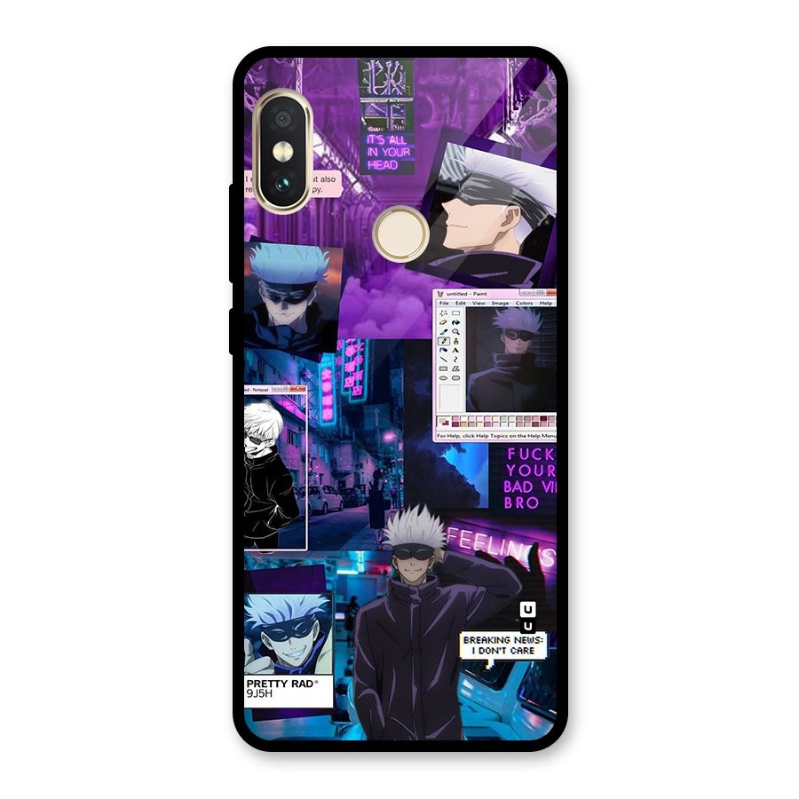 Gojo Quotes Bundle Glass Back Case for Redmi Note 5 Pro