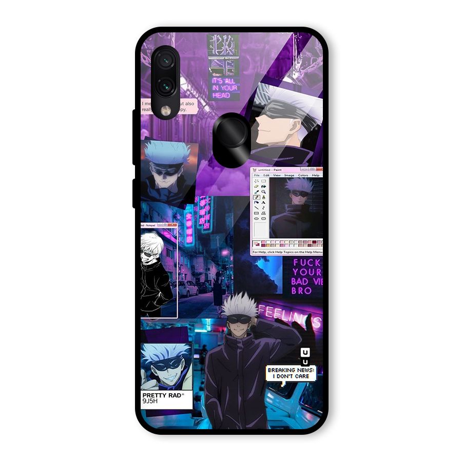 Gojo Quotes Bundle Glass Back Case for Redmi Note 7 Pro