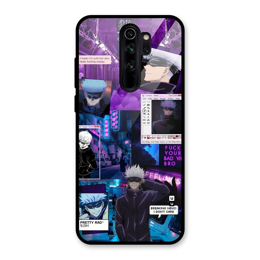 Gojo Quotes Bundle Glass Back Case for Redmi Note 8 Pro