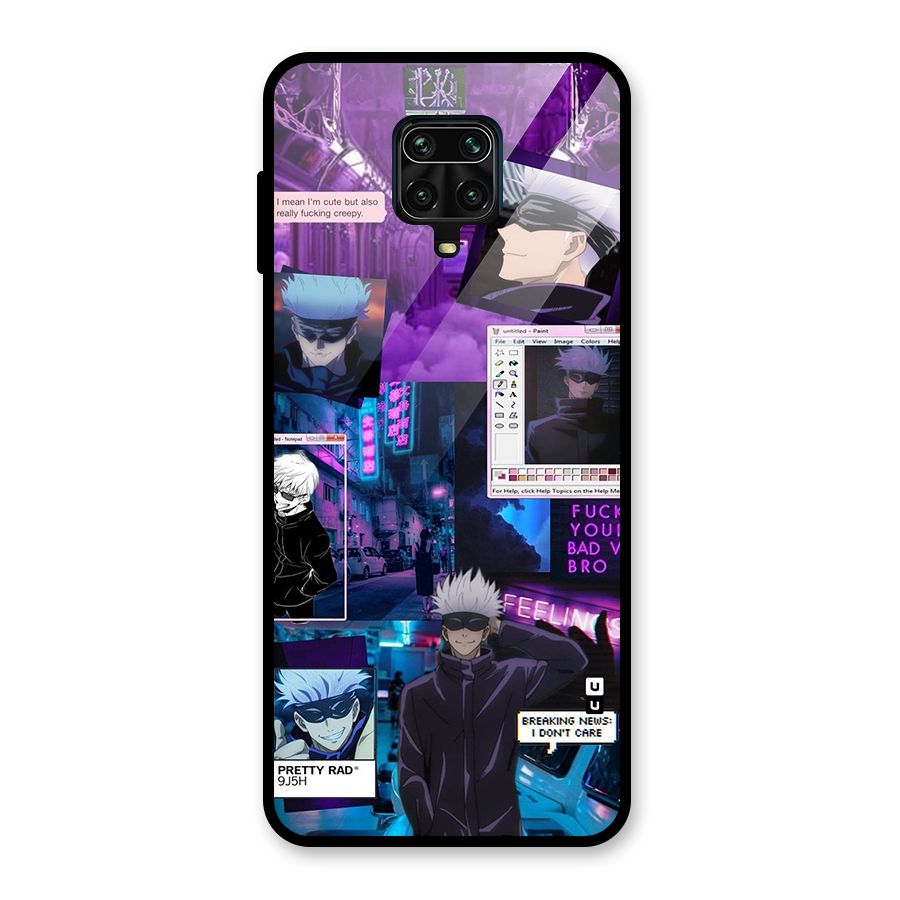 Gojo Quotes Bundle Glass Back Case for Redmi Note 9 Pro